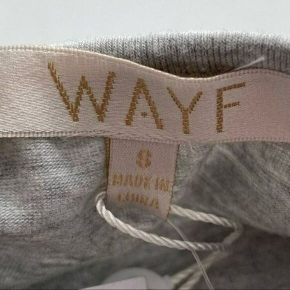 Wayf Luisa Gray Jersey MIDI Dress NWT - Picture 5 of 9